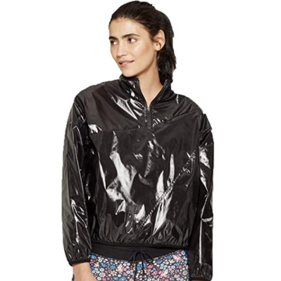 JoyLab Jackets & Coats Joy Lab Metallic Windbreaker Poncho Jacket